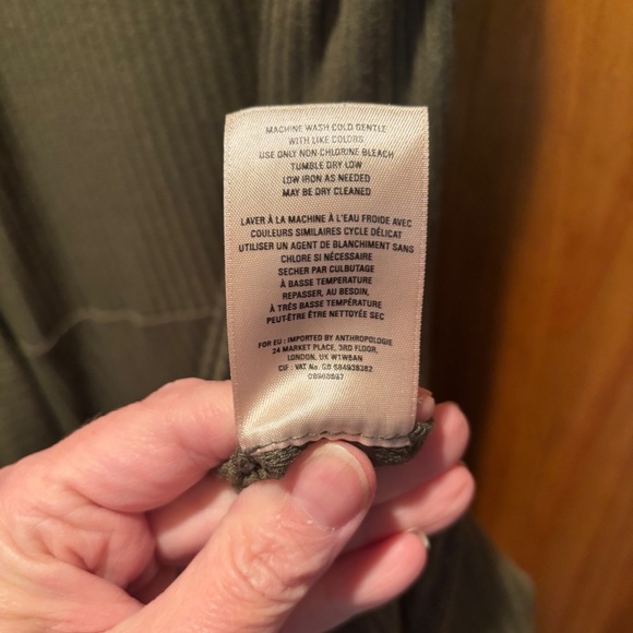 Anthropologie Ribbed Kingsolver Sleeveless Midi Dress in Moss Small - Picture 6 of 6